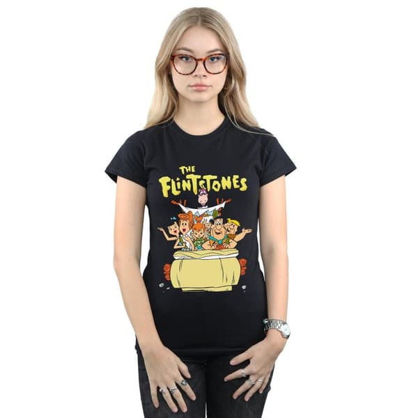 The Flintstones The The Ride - bomulls-T-shirt för damer/kvinnor