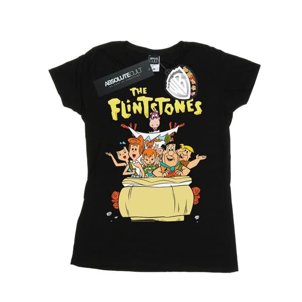 The Flintstones The The Ride - bomulls-T-shirt för damer/kvinnor