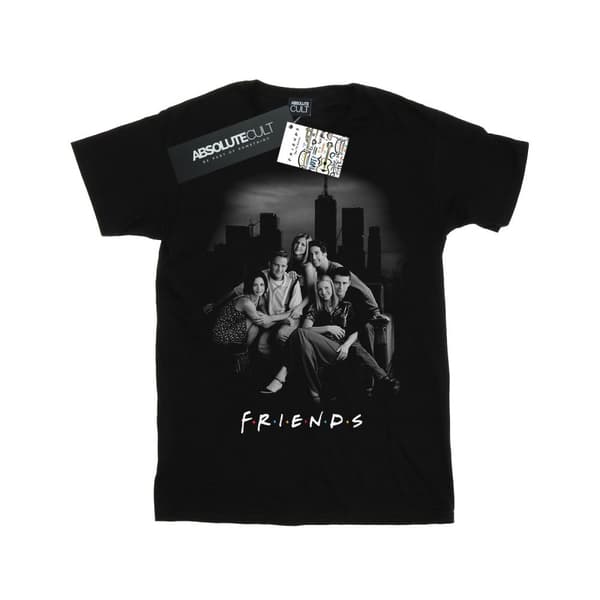 Friends Boyfriend-t-shirt i bomull för damer/kvinnor - Group Photo Skyline