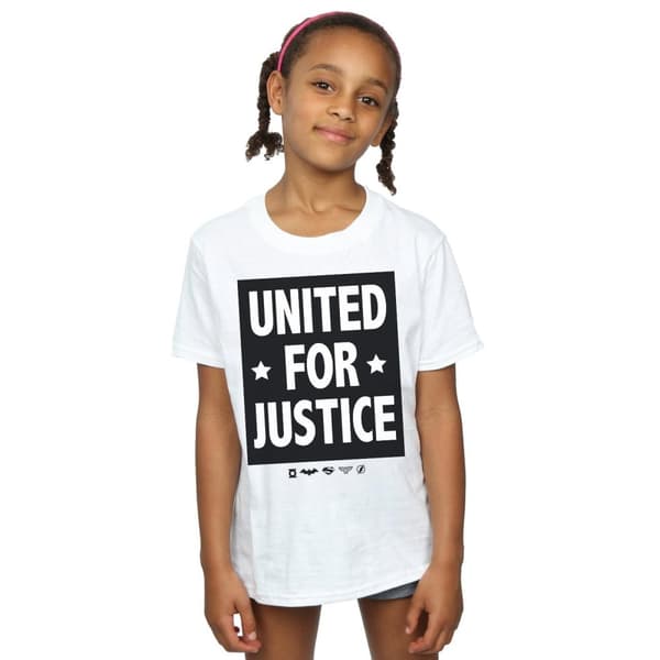 DC Comics Girls Justice League United For Justice Cotton T-Shirt