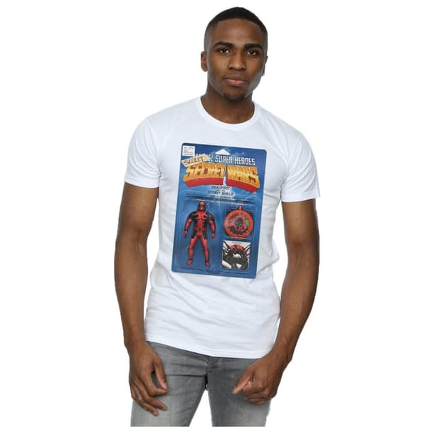 Marvel Mens Deadpool Secret Wars Action Figure T-Shirt