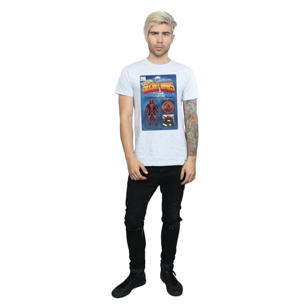 Marvel Mens Deadpool Secret Wars Action Figure T-Shirt