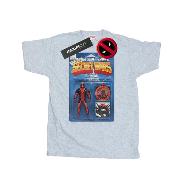 Marvel Mens Deadpool Secret Wars Action Figure T-Shirt