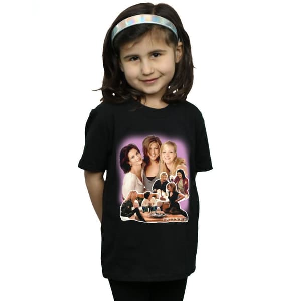 Friends Girls Girls Collage Cotton T-Shirt