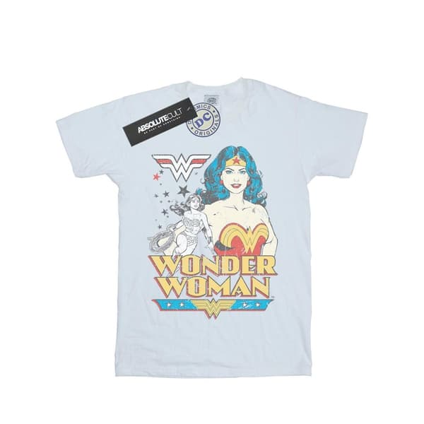 DC Comics Womens/Ladies Wonder Woman Posing Cotton Boyfriend T-Shirt