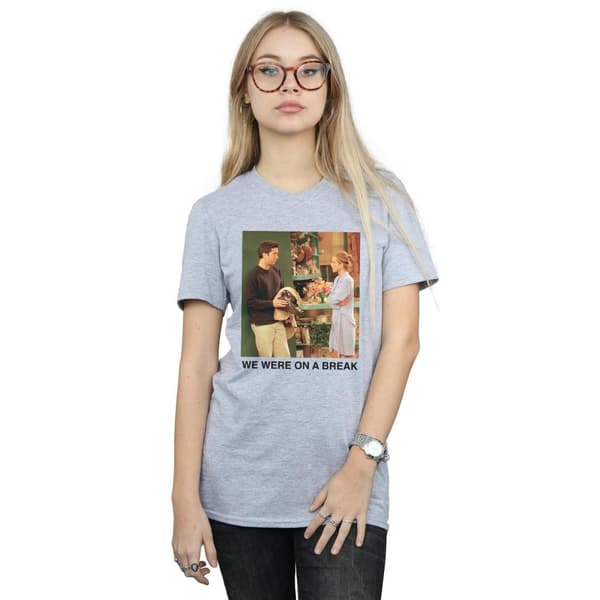 Friends Dam/Tjej We Were On A Break Robe Bomull Boyfriend T-shirt