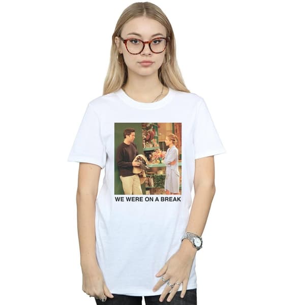 Friends Dam/Tjej We Were On A Break Robe Bomull Boyfriend T-shirt