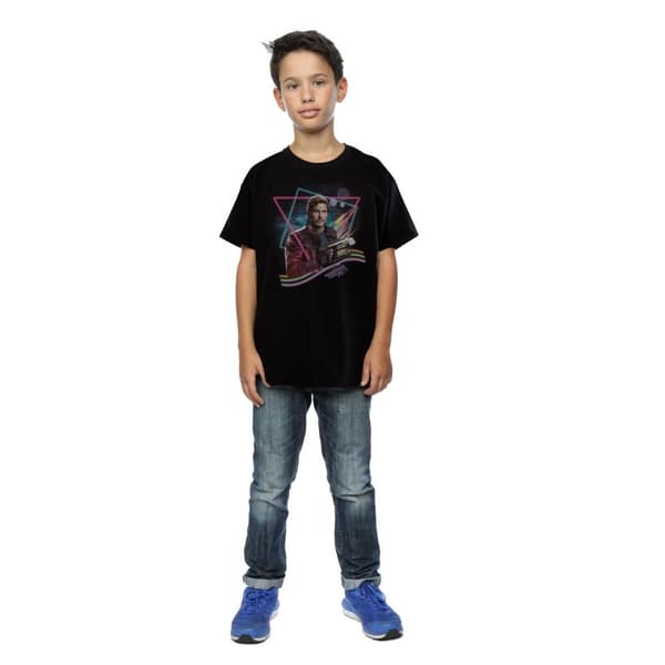 Marvel Guardians Of The Galaxy Neon Star Lord T-shirt för pojkar