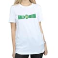 Miniatyrbild 3 av 5: DC Comics Dam/Tjej Green Lantern Text Logo Bomull Boyfriend T-shirt
