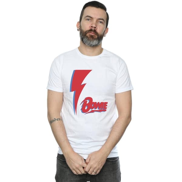 David Bowie Red Bolt T-shirt för herrar