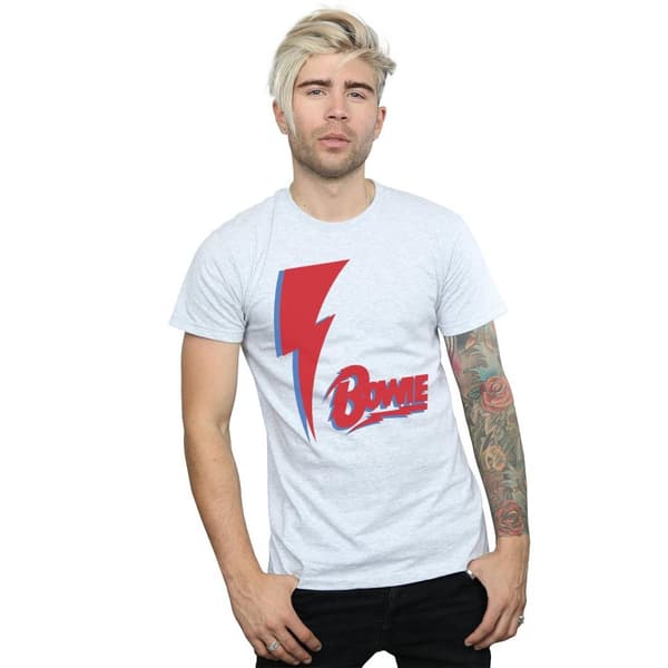 David Bowie Mens Red Bolt T-Shirt