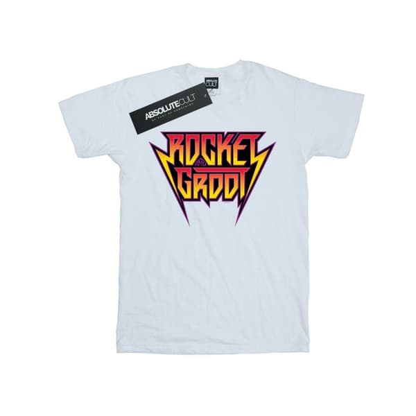 Marvel Boys Guardians Of The Galaxy Vol. 2 Rocket And Groot Metal Logo T-Shirt