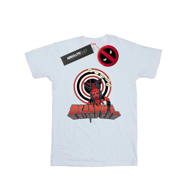 Marvel Womens/Ladies Deadpool Upside Down Cotton Boyfriend T-Shirt