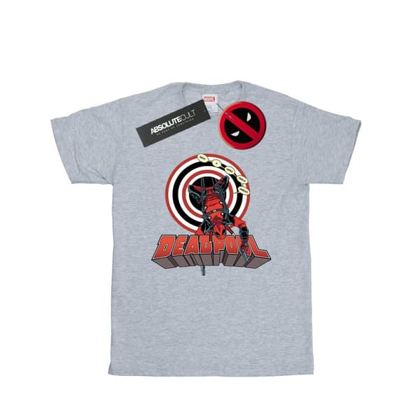 Marvel Womens/Ladies Deadpool Upside Down Cotton Boyfriend T-Shirt