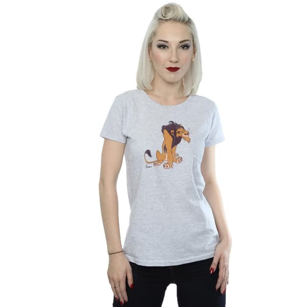 Disney Womens/Ladies Classic Scar Cotton T-Shirt