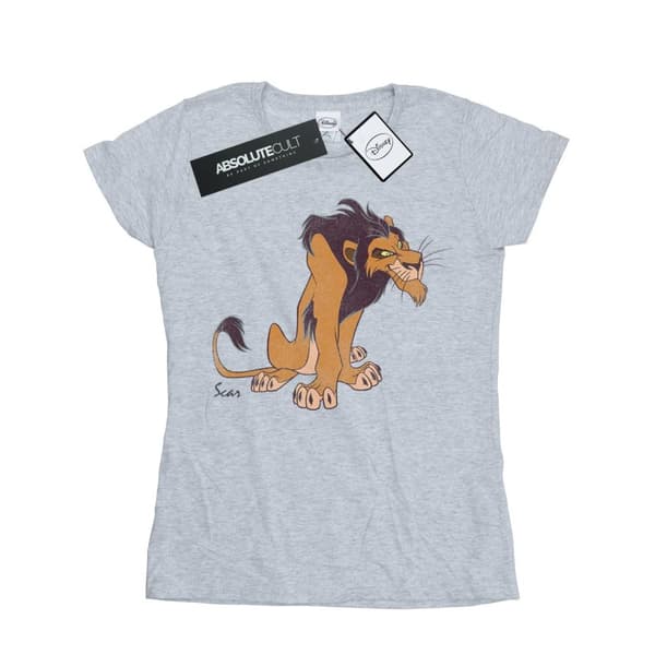 Disney Womens/Ladies Classic Scar Cotton T-Shirt