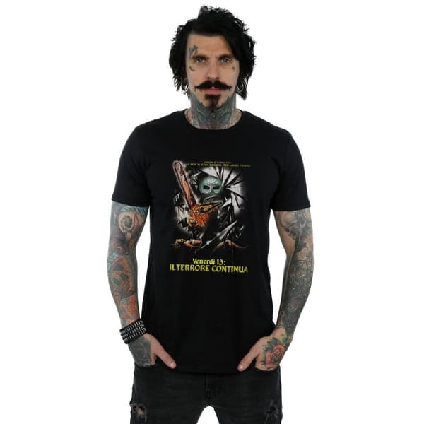 Friday The 13th T-shirt med italiensk filmaffisch för herrar