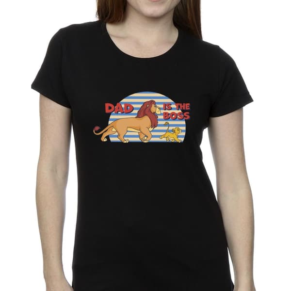 Disney Womens/Ladies The Lion King Dad Boss Cotton T-Shirt