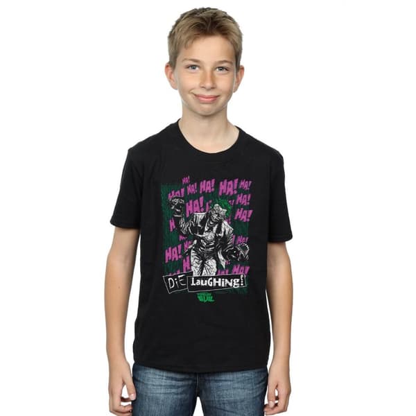 DC Comics Boys Justice League Joker Die Laughing T-Shirt