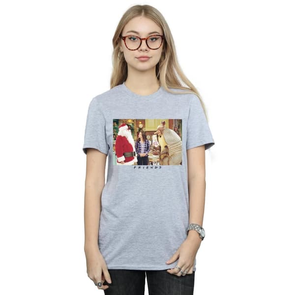 Friends Womens/Ladies Christmas Armadillo Cotton Boyfriend T-Shirt