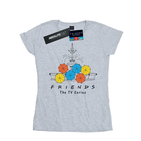 Friends Womens/Ladies Fountain And Umbrellas Cotton T-Shirt