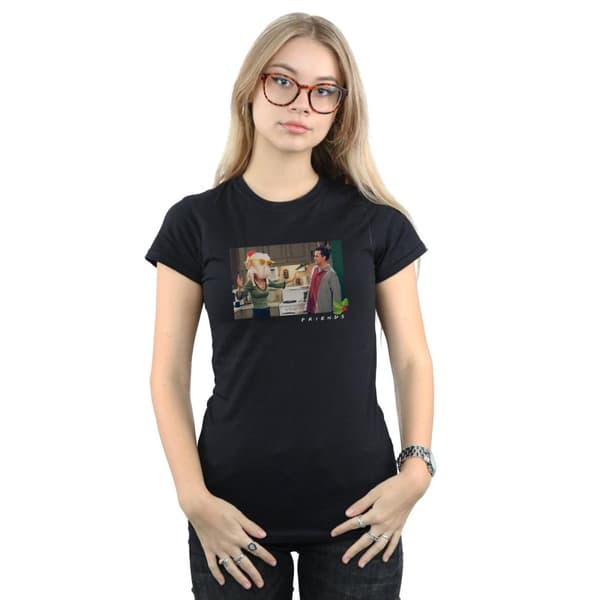 Friends T-shirt i bomull med kalkonhuvud för damer/damer