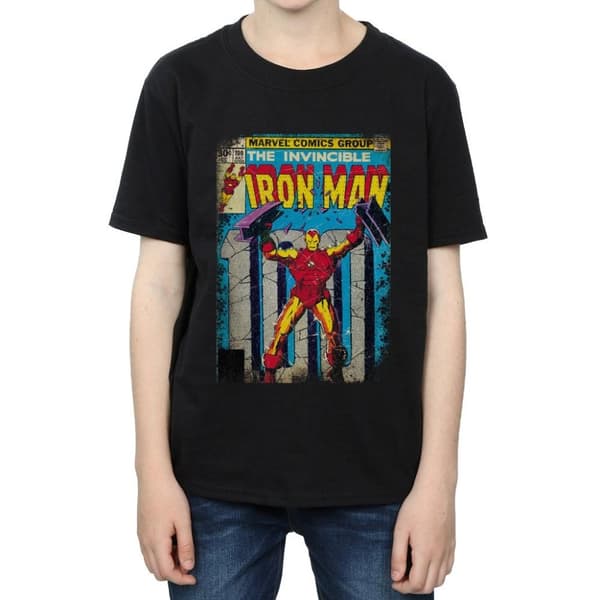 Marvel T-shirt med Iron Man-omslag för pojkar