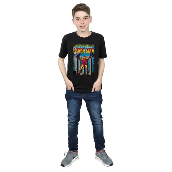 Marvel T-shirt med Iron Man-omslag för pojkar