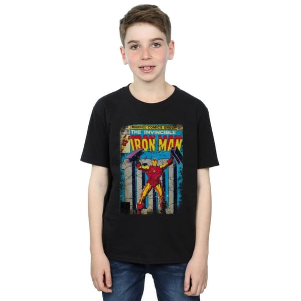 Marvel T-shirt med Iron Man-omslag för pojkar