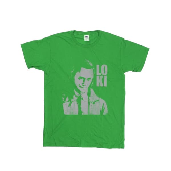 Marvel Boys Loki Head Poster T-Shirt