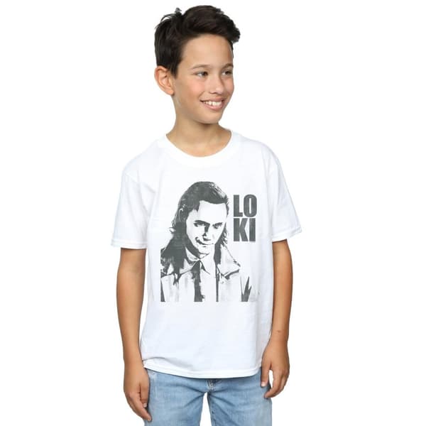 Marvel Pojkar - Loki Head Poster T-shirt