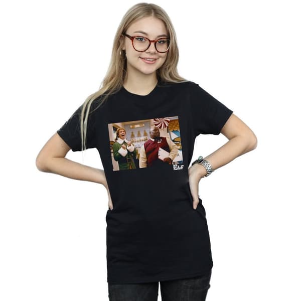 Elf Womens/Ladies Christmas Store Cheer Cotton Boyfriend T-Shirt