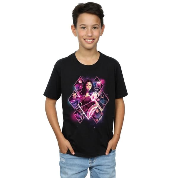 DC Comics T-shirt med diamanter för pojkar - Justice League Movie Team