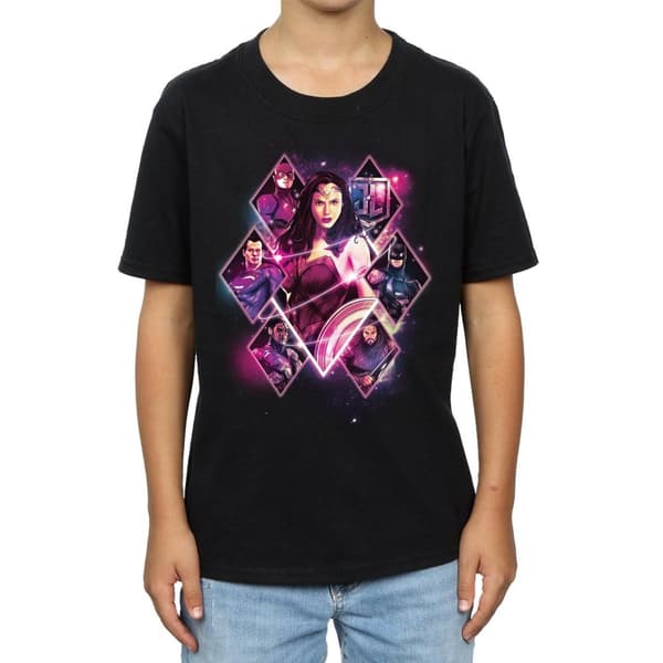 DC Comics T-shirt med diamanter för pojkar - Justice League Movie Team