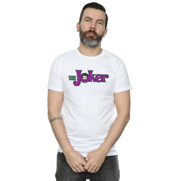 DC Comics Mens The Joker Text Logo T-Shirt