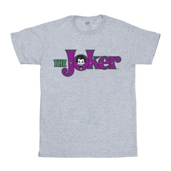 DC Comics Mens The Joker Text Logo T-Shirt
