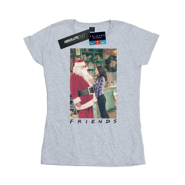 Friends Womens/Ladies Chandler Claus Cotton T-Shirt Sports Grey M