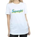 Miniatyrbild 3 av 5: DC Comics Dam/Tjej Supergirl Text Logo Bomull Boyfriend T-shirt