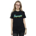 Miniatyrbild 2 av 5: DC Comics Dam/Tjej Supergirl Text Logo Bomull Boyfriend T-shirt