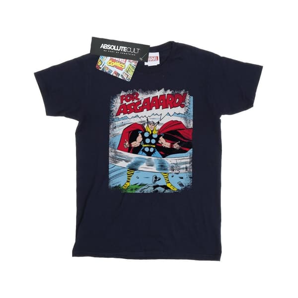 Marvel Boys Thor Asgard T-Shirt Navy Blue 5-6 Years