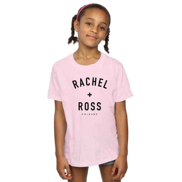 Friends Girls Rachel And Ross Text Cotton T-Shirt