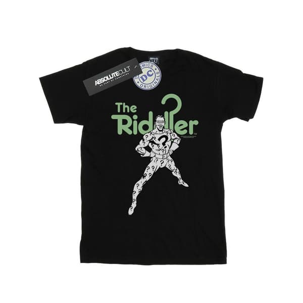 DC Comics Womens/Ladies The Riddler Mono Action Pose Cotton Boyfriend T-Shirt