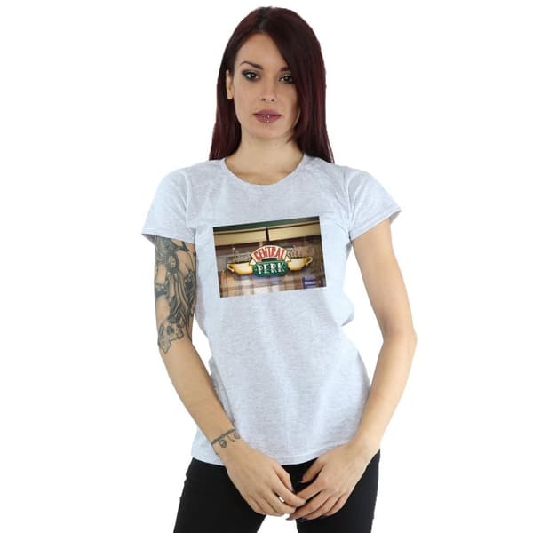 Friends T-shirt i bomull med foto av Central Perk - dam/dam