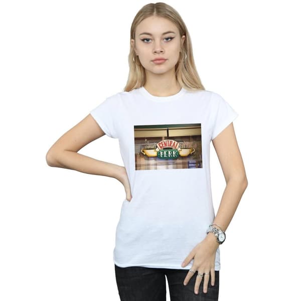 Friends T-shirt i bomull med foto av Central Perk - dam/dam