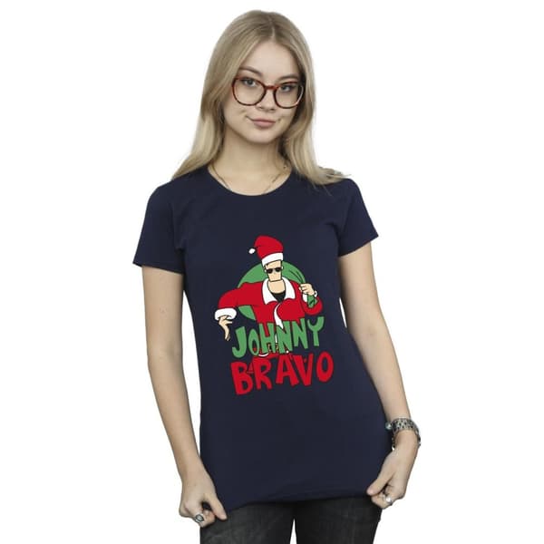 Johnny Bravo Womens/Ladies Johnny Christmas Cotton T-Shirt
