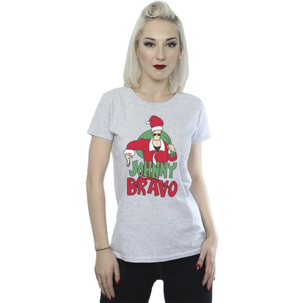 Johnny Bravo Womens/Ladies Johnny Christmas Cotton T-Shirt