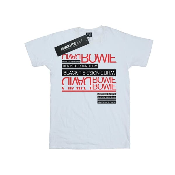 David Bowie Mens Black Tie White Noise T-Shirt