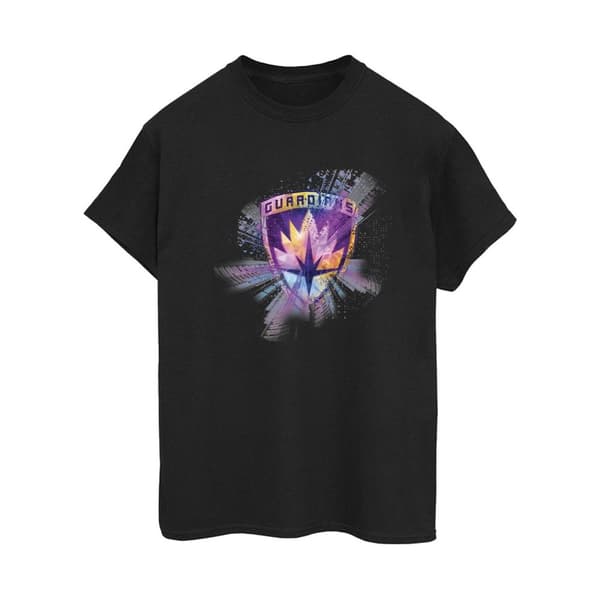 Marvel Womens/Ladies Guardians Of The Galaxy Abstract Star Lord Cotton Boyfriend T-Shirt