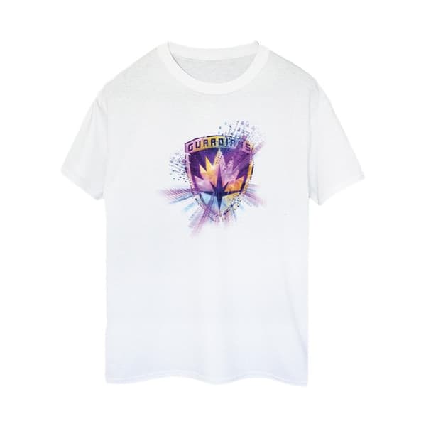 Marvel Womens/Ladies Guardians Of The Galaxy Abstract Star Lord Cotton Boyfriend T-Shirt