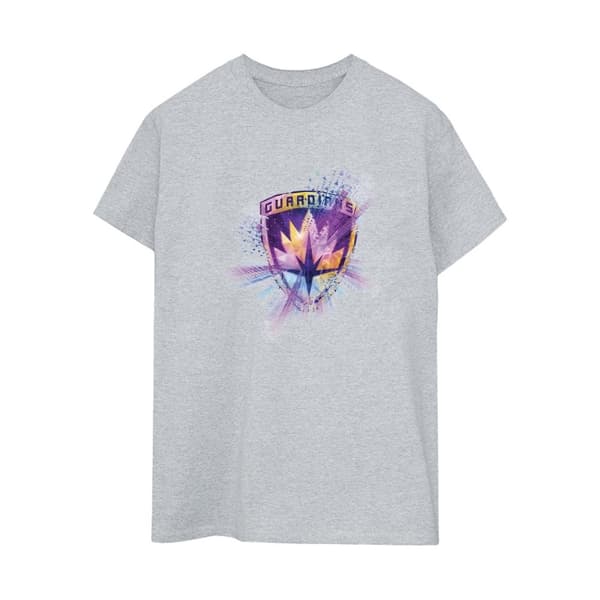 Marvel Womens/Ladies Guardians Of The Galaxy Abstract Star Lord Cotton Boyfriend T-Shirt